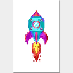 Rocket 8-bit Posters and Art